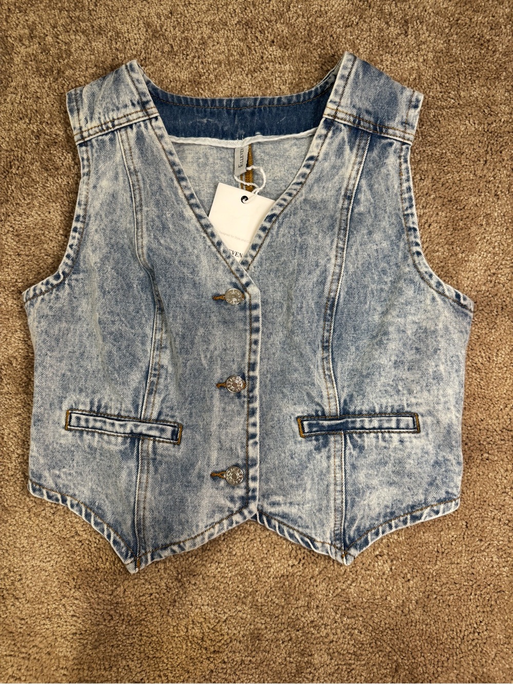 Denim Vest - Light Blue